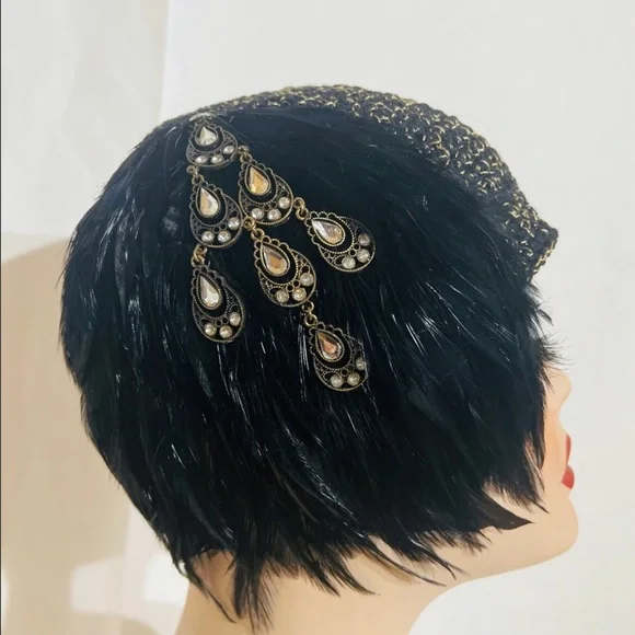 Roman Keflay Hand Made 1920’s Style Flapper Hat Roman Keflay Hand Made 1920 main image 4